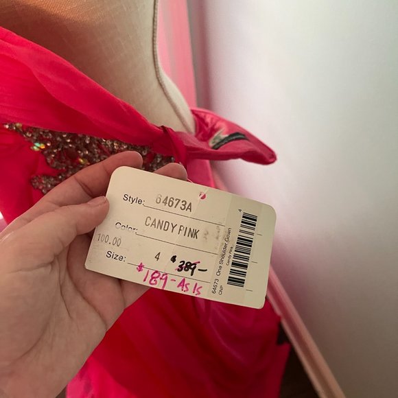 Elegant Pink Evening Gown - Picture 5 of 6